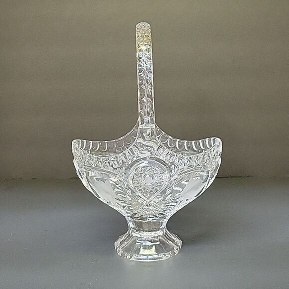 vintage lead crystal basket, likely from the Anna Hutte Bleikristall collection, - Picture 2 of 8